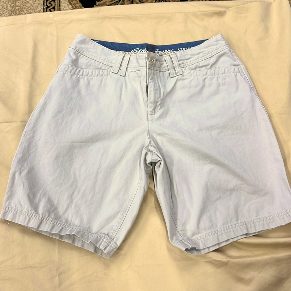 Eddie Bauer shorts. Size 8. Tan color.